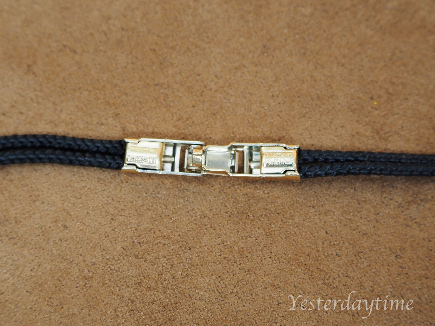 Vintage 1950's Finesse American Made 12K Rolled Gold Cord Ladies Watch Strap