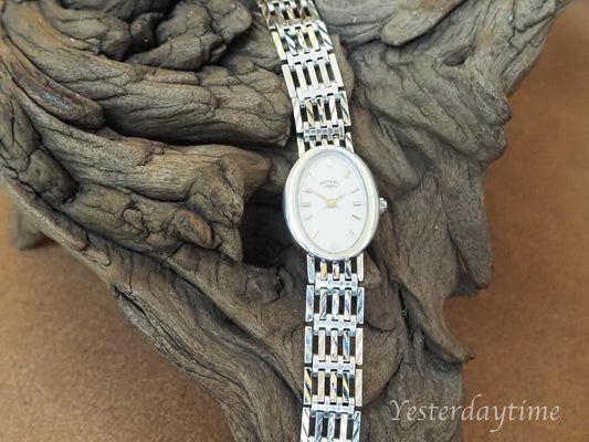1990's Rotary Swiss Made Solid Silver Ladies Quartz Wristwatch