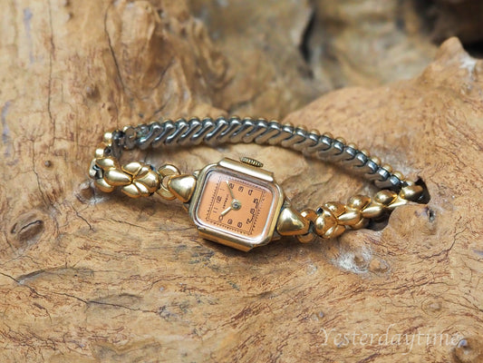1940's Ontario Crawford Swiss Made 17 Jewel Rolled Gold Ladies Wristwatch